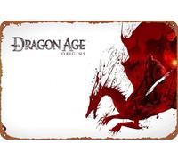 IEITB Dragon Age: Origins Dragon Age Video Game Movie Poster Vintage Look Tin Metal Sign Wall Decoration 8x12 Inches