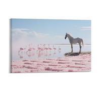 IEJKLUVWX Camargue Wetland Salt Lake Canvas Wall Art Scenic Spots Artwork on Wall Art Modern Artwork Gift to Your Families And Friends Or Your Lover 20x30inch(50x75cm)