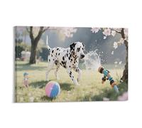 IEJKLUVWX Dalmatian Canvas Wall Art Play Artwork on Wall Art Modern Artwork Gift to Your Families And Friends Or Your Lover 12x18inch(30x45cm)