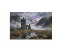 IEJKLUVWX Glen Coe Canvas Wall Art Scenic Spots Wall Painting Pictures Abstract Artwork for Wall Decor Home Office Decorations 16x24inch(40x60cm)