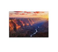 IEJKLUVWX Grand Canyon Canvas Wall Art Scenic Spots Wall Painting Pictures Modern Artwork for Wall Decor Home Office Decorations 16x24inch(40x60cm)