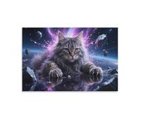 IEJKLUVWX Ragamuffin Canvas Wall Art Cat Art Artwork on Wall Art Canvas Paintings for Living Room Bedroom Home Decorations 12x18inch(30x45cm)