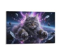 IEJKLUVWX Ragamuffin Canvas Wall Art Cat Pictures Paintings Artwork on Wall Art Hanging Art Poster Gift to Your Families And Friends Or Your Lover 12x18inch(30x45cm)
