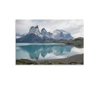IEJKLUVWX Torres Del Paine National Park Canvas Wall Art Scenic Spot Abstract Artwork Gift to Your Families And Friends Or Your Lover 12x18inch(30x45