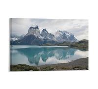IEJKLUVWX Torres Del Paine National Park Canvas Wall Art Scenic Spot Pictures Paintings Oil Paintings for Living Room Bedroom Home Decorations 08x12inch(20x30cm)