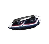 IEJPEQWW 2 PCS Compatible For VW Golf 7.5 2018-2021 Golf7.5 MK7.5 LED Auto Headlight Assembly Upgrade R Line Style Design LHD RHD Tool Accessories(Red A pair,Right Drive)