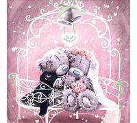 Iejsgfj 5D DIY Diamond Painting Full Drill Cross Stitch Kit for Adults Wedding bear Mosaic Crystal Rhinestone Pictures by Numbers Arts for Home Decor - No Frame- (40x30cm)