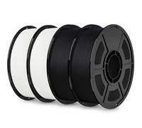 IEMAI Matte PETG Filament 1.75 mm 4 kg, Black/White PETG 3D Printer Filament, Compatible with Bambu Lab, AMS, AMSLite, Dimensional Accuracy +/-0.02 mm