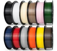 IEMAI PETG Filament 1.75mm 12KG, PETG Black/White/Red/Orange/Yellow/Pink/Beige/Brown/Silver/Army Green/Navy Blue/Chocolate