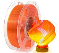 IEMAI PETG Filament 1.75mm 1Kg, Transparent Gradient Orange Red PETG 3D Printer Filament, Ideal for Lampshade Printing, High Speed Printing, Dimensional Accuracy +/- 0.02mm
