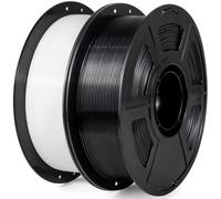 IEMAI PETG Filament 1.75mm 2KG, Black/White PETG 3D Printer Filament, Compatible with Bambu Lab FDM 3D Printer, Dimensional Accuracy ±0.02mm