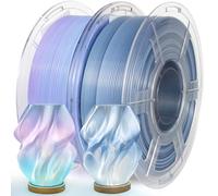 IEMAI PETG Filament 1.75mm 2Kg, Gradient Blue Purple/Indigo White Translucent PETG 3D Printer Filament, High Speed Printing, Compatible with Bambu Lab, AMS, AMSLite, Dimensional Accuracy +/- 0.02 mm