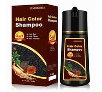 iemokoda Natural Black Hair Dye Shampoo 3 in 1 for Women and Men 100% Grey Hair Coverage in 15 Minutes Herbal Shampoo Hair Color Black Cham