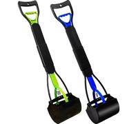 ienjoyed 2-Pack Pooper Scooper for Large Small Dogs Heavy Duty, 28" Long Handle Poop Scoop with Bags for Yard, Grass, Gravel, Dog Poop Grabber with High Strength Material and Durable Spring