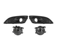 IENQBVL Car Front Bumper Fog Lamp Lower Grille Cover Hollow Mesh Honeycomb For Ford For Fiesta MK7 For Zetec S 2012-2017 (Matte black)
