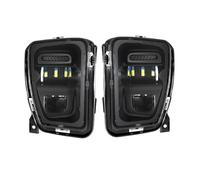 IENQBVL Car LED Fog Lights Front Bumper DRL Driving Fog Lamps 68104821AC 68104820AC For Dodge For Ram 1500 2013-2018 (Black)