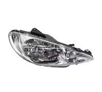 IENQBVL For Peugeot 206 T11 2006 2007 2008 2009 2010 2011 2012 2013 Crystal Lens Black/White Headlamp(Sliver right)