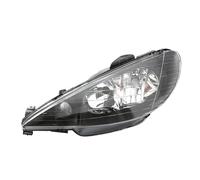 IENQBVL For Peugeot 206 T11 2006 2007 2008 2009 2010 2011 2012 2013 Crystal Lens Black/White Headlamp(Black left b)