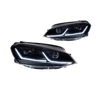 IENQBVL For VW For Golf 7 MK7 2013-2017 LED Headlight Headlights DRL Head Lamp Dynamic Signal Lens(Black)