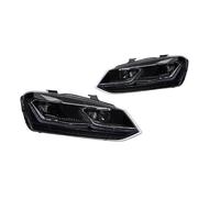 IENQBVL For VW For Polo For Golf 7.5 2011-2018 LED Headlights DRL Signal Projector Lens(Black,RHD)