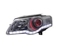 IENQBVL LED HID Xenon Headlight For VW For Passat B6 2007 2008 2009 Angel Eyes DRL Daytime Running Lights With Turn Signal(left)