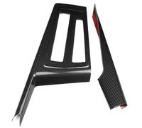 IENQBVL RHD Car Interior Center Gear Shift Panel Button Frame Without Slots for VW for Golf 8 MK8 GTE GTI GTD 2020-2025 (Glossy Carbon)