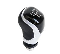IENQBVL Shifter Lever Knob 12mm 5 6 Speed Silver Black Plastic Shift Gear Knob Lever for A4 B6 B7 B8 A6 A3 Car Accessories(Silver 5 Speed A)