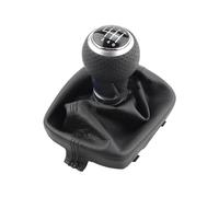 IENQBVL Shifter Lever Knob 5 Or 6 Speed Handle Car Gear Knob PU Leather Shift Lever Stick Pen Gaiter Boot Cover for A3 8P 2003-2012(6 Speed)