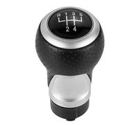 IENQBVL Shifter Lever Knob for A3 S3 8p A4 S4 Q5 for S-Line 2003-2015 Leather Shifter Car Gear Shift Knob 12mm 5/6 Speed Handle(Silver 5Speed-R13524)