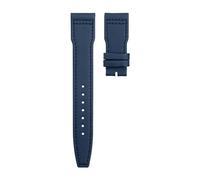IENYU 20mm 21mm 22mm Nylon Canvas Leather Watchband For IWC Strap SPITFIRE MARK 18 Portugieser Portofino Pilot IW3777 Wristband(BLUE No buckle,21MM)