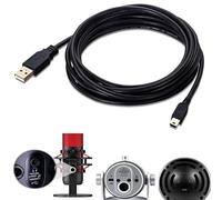 ienza 10-Ft Long PC Mac Computer USB Cable Cord Wire for HyperX Quadcast, Blue Yeti USB Mic Blackout & Snowball iCE (Please See Pictures & Read Description to Check Compatibility Before Buying)