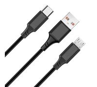 ienza USB Micro with Type C Charger Cable Cord Wire for Ring Doorbell, Camera, Spotlight Cam Plus/Pro, Outdoor Camera/Stick Up Cam and Battery Charging Station