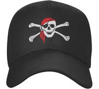 IEOGHWXY Baseball Cap Snapback Sun Hat Adult Adjustable Baseball Cap Skull Crossbones Pirate Flag Snapback Hip Hop Hat Unisex Birthday Gift for Men Women