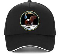 IEOGHWXY Baseball Cap Snapback Sun Hat Apollo 11 50Th Anniversary Moon Landing Print Baseball Cap Unisex Cool Summer Adjustable Dad hat Snapback Hats Birthday Gift for Men Women Multicoloured