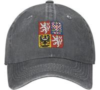 IEOGHWXY Baseball Cap Snapback Sun Hat for Warmth Classic Cotton Coat of Arms The Czech Republic Men Women Adjustable Dad Sports Birthday Gift Men Women Multicoloured