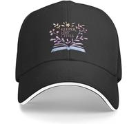 IEOGHWXY Baseball Cap Snapback Sun Hat Hats are Warm and Stylish Keeper of The Lost Cities Flower Black Sunscreen Tactical Military Golf Women Men Birthday Gift for Men Women