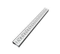 IEOWY 304 Stainless Steel Trench Drain Kit, Customizable Pattern, Length, and Curvature, Optional Accessories, Channel Drain with Metal Grate, for Garden Sidewalk