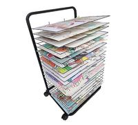 IEOWY Art Drying Rack W/Wheels, Educational Product Drying Rack Art Shelf Storage Rack,For Kindergarten Studio Watercolor Storage Rack