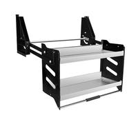 IEOWY Dish Drainer Rack, 2-Tier Pull-Down Shelving System, Mounted Wall Cabinet Pull-Out Cabinet Organizer, 4 Bearing Weight Settings,Style 1-86x28x53cm(41x28x53cm)
