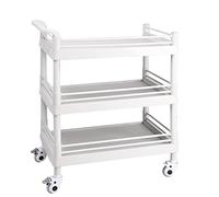 IEOWY Medical Cart, Extra Large Utility Cart, Medical Utility Cart With Drawers,3-Tier Esthetician Cart With Wheelsfor Beauty Salon Spa Commercial Hospital Office Lab Cart(Standard-76X53Cm)