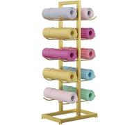 IEOWY Multi-Layer Yoga Mat Holder - Floor Standing Exercise Equipment Storage Rack for Home Gym - Organize Your Workout Gear Efficiently (Mat Not Included)