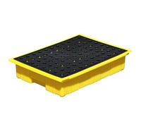 IEOWY Oil drum tray,Modular Spill Platforms, Polyethylene Spill Containment Platform, Industrial Parks Warehouses Factory Workshop Leakproof Tray, Can Stack Oil Drums Paint Bucket Pallets(49x36x1