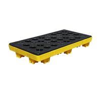 IEOWY Oil drum tray,Modular Spill Platforms, Polyethylene Spill Containment Platform, Industrial Parks Warehouses Factory Workshop Leakproof Tray, Can Stack Oil Drums Paint Bucket Pallets(120x60x