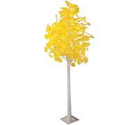 IEOWY Pole Lamp Standing Lamp Golden Ginkgo Tree Glitter Twig Tree LED Warm Light Sequins Branch 1.8ft Tall for Christmas Wedding Party Holiday Minimalist