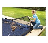 IEOWY Pool Leaf Net Cover - Above Ground Rectangle Pools Leaf Net Cover Finer Mesh - Easy to Store Pool Screen Cover Pond Net to Cover Pool with Pool Cover Cable