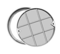 IEOWY Round Manhole Cover Invisible, 300MM 350MM 450MM 500MM Recessed Sewage Basin Covers, Inspection Port/Septic Tank Lid for Lawn Playground Sidewalk Garden(D 350 mm)