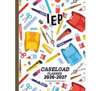 IEP Caseload Planner: School Year For Special Education Teachers | Meetings Organization (30 Student Caseload)