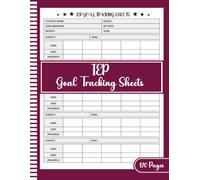 IEP Goal Tracking Sheets: Special Education Data Collection Log Book for Teachers and Case Managers | Student Progress Monitoring and Goal Tracking Journal