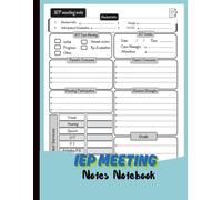 IEP Meeting Notebook: IEP Notes sheet for Special Education Teacher
