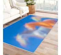 IEPOZWA Colorful Geometric Carpet Birds For Conference Room, Waiting Area, Office Space, Professional Look, Durable, Simple Care(Blue)-150x180cm